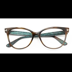 Tom Ford FT5291 in Shiny Havana, Iridescent Chalkstripe Emerald